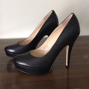 Black platform heels